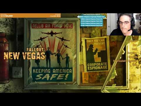 Josh Sawyer Twitch Stream   Fallout New Vegas part 1 (Reupload)