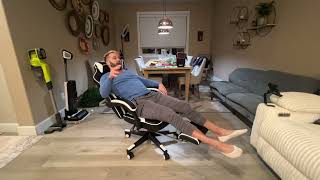 GTPLAYER Gaming Chair with Footrest, Big and Tall Game Chair 350lb Racing Style Computer Chair