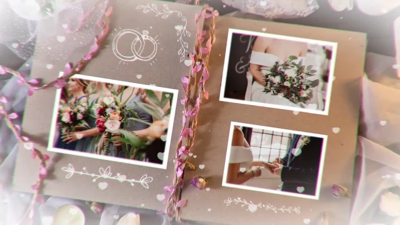 Wedding Day Album Opener DaVinci Resolve Templates