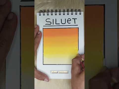 menggambar siluet yang sangat mudah