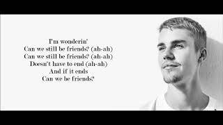 Justin Bieber - Friends (Lyrics)