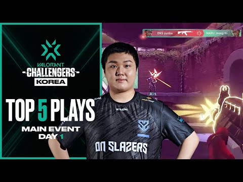 ONS zunba | Top 5 Plays of Challengers KR - Main Event Day 1