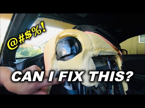 Dodge Challenger Front Seat Release Cable Install [ Not Easy ]