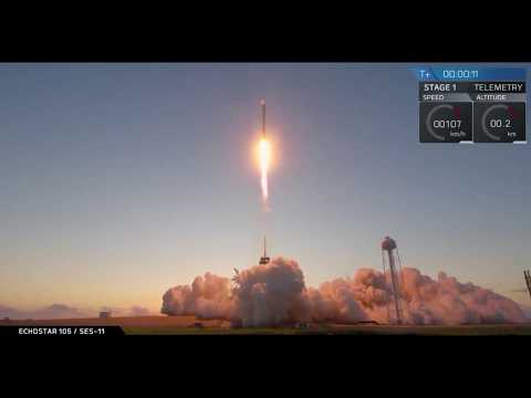 SpaceX Launches Echostar Satellite with Used Rocket
