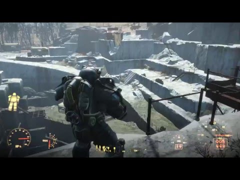 Fallout 4 - Fun times with power armor (and luck)