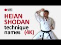 Heian Shodan Shotokan Karate Kata 4K Step By Step Tutorial With Technique Names