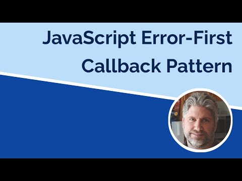 Error First Callback Patterns in JS