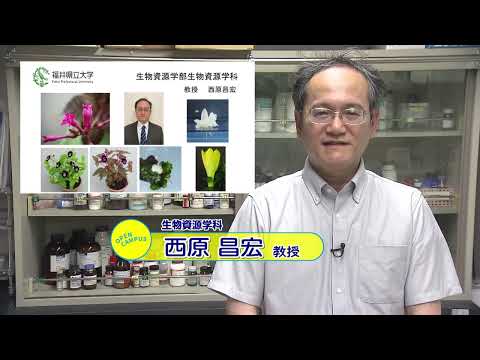 【福井県立大学】生物資源学科　西原 昌宏 教授