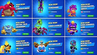 ALL NEW SKINS UNLOCK ANIMATION | BRAWL STARS | SEASON 26 & 27