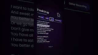 Download lagu || FREAK IT UP ~ Iyrics || #fypシ #lyrics #haveitoldyoulatelythatiloveyou #spotify #music mp3 Download lagu || FREAK IT UP ~ Iyrics || #fypシ #lyrics #haveitoldyoulatelythatiloveyou #spotify #music mp3