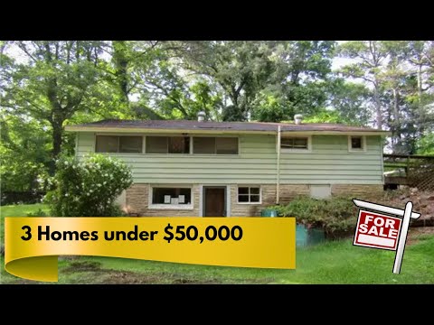 3 Homes for sale under $50,000