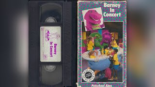 Barney in Concert [1991] - 1991 VHS Release (Black VHS, Purple Label)
