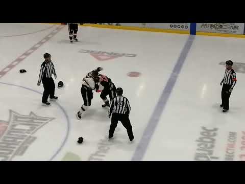 Fight/Bagarre Dave Hamel vs Thomas Bellemare 4 mars 2022