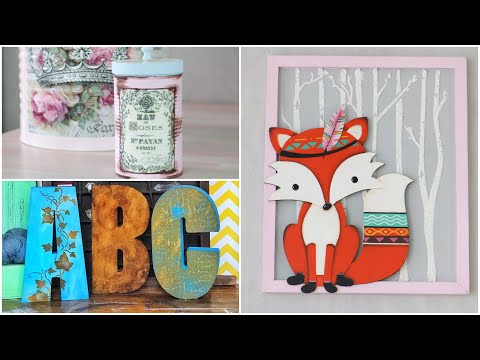 ManosalaObraTv 2019 Programa 5 - Decorar latas - Cuadro Nordico Infantil - Letras de Madera