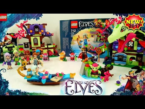 NEW Lego Elves Naida's Gondola & the Goblin Thief 2017 Building Review 41181