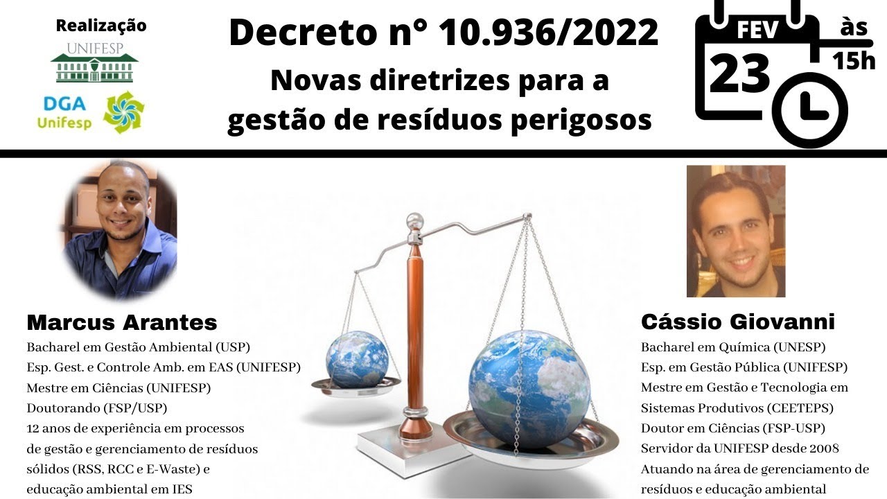 Decreto n° 10.936/2022 - novas diretrizes para a gestão de resíduos perigosos