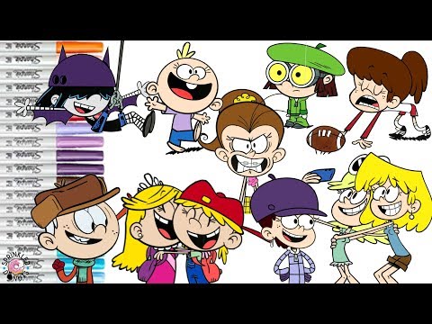 The Loud House Coloring Book Compilation Lily Lisa Lola Lana Lucy Lincoln Lynn Luan Luna Leni Lori