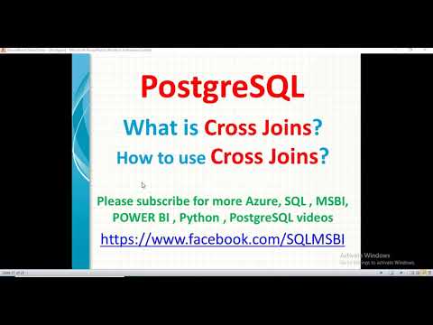 Postgresql Tutorials | Cross Joins in Postgresql | postgresql cross joins