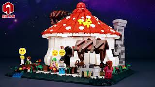 Reobrix 86006 Zhenbrick Mushroom House - Pilzhaus