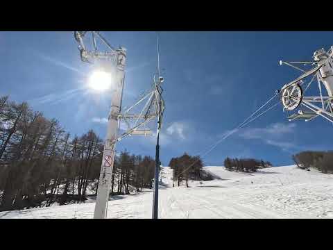 Risalita integrale skilift Poma "Courtil 1" Pra Loup (Francia)