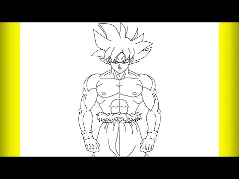 How to draw ultra Instinct Goku