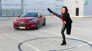 Kaaran Mia Pelttarin koeajossa Peugeot RCZ R