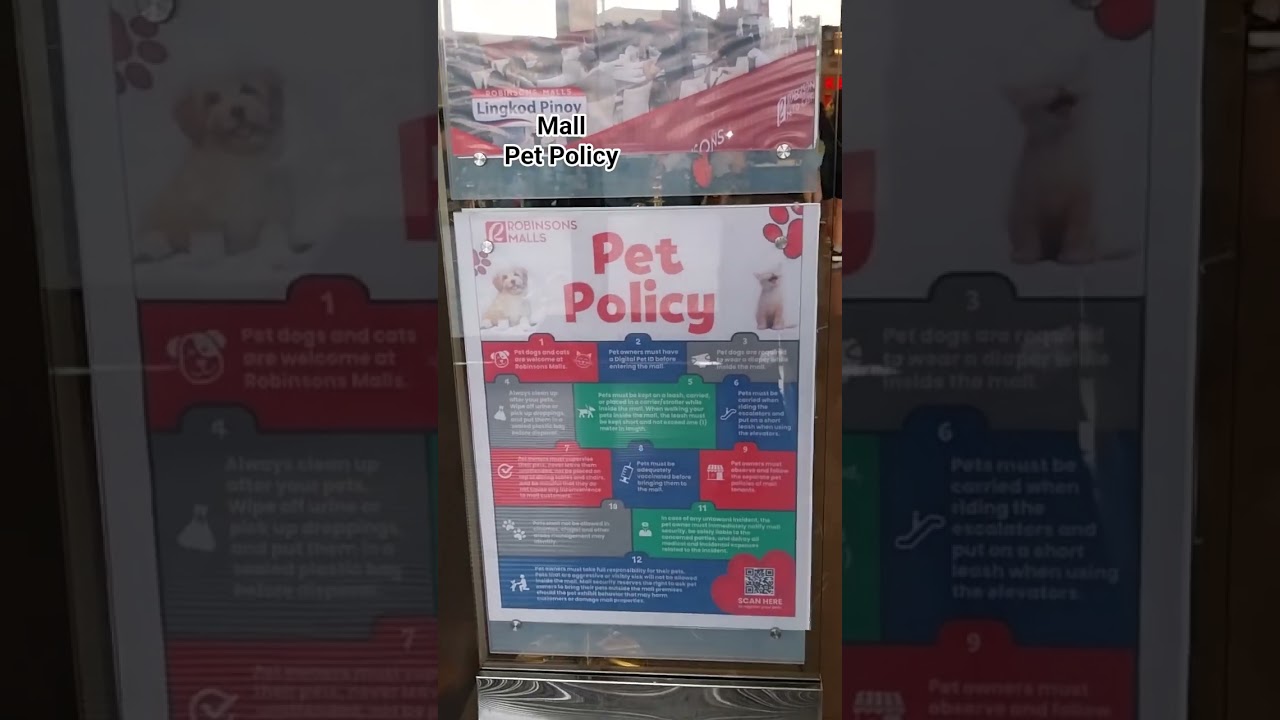 ROBINSON'S MALL PET POLICY (& Voter's Registration 2025) #robinsonsmall #pet #policy #discipline