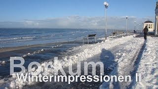 preview picture of video 'A winter hike on the island of Borkum in the sunshine'