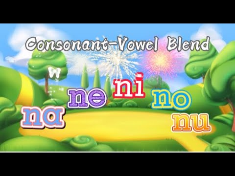 Blending Consonant and Vowel sounds| na ne ni no nu |English Phonics| Lesson 5