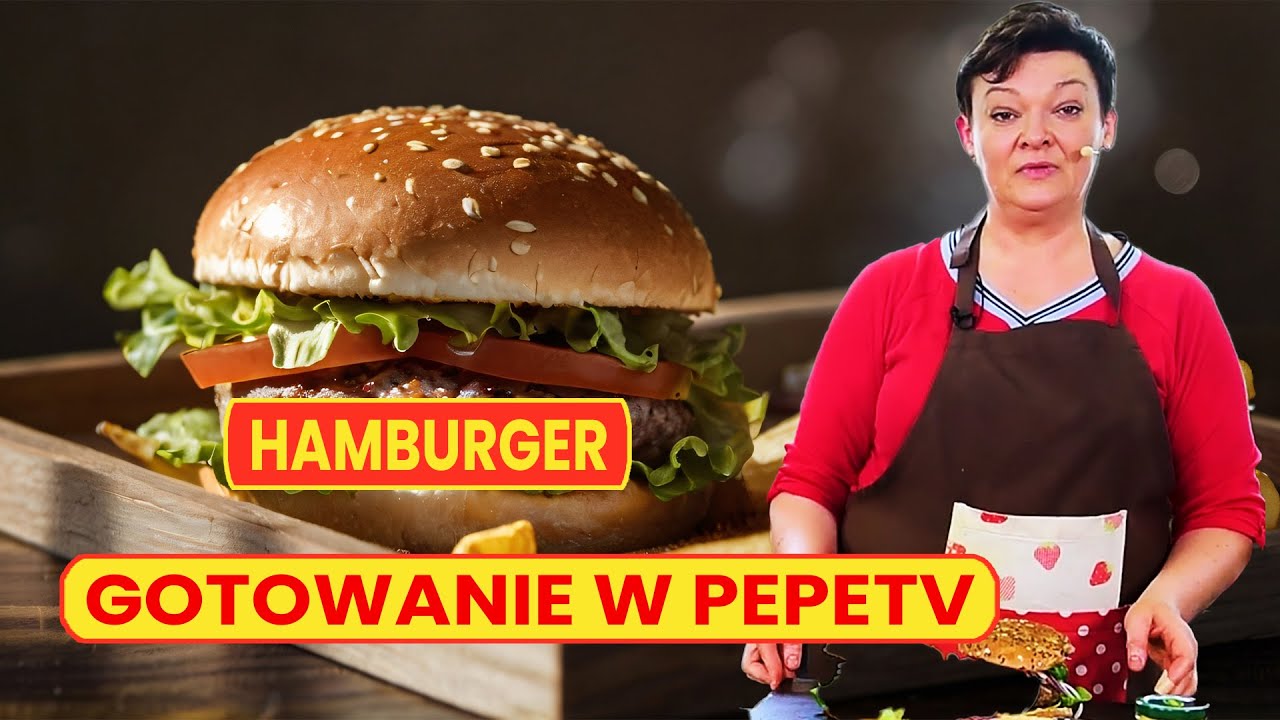 Gotowanie w PepeTV: Szybki hamburger według receptury Asi. Gotowanie w PepeTV: Szybki hamburger według receptury Asi.