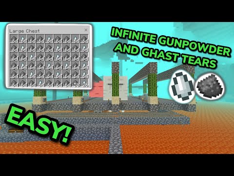 SIMPLE GHAST FARM TUTORIAL in Minecraft Bedrock (MCPE/Xbox/PS4/Nintendo Switch/PC)