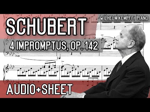 Schubert - 4 Impromptus, Op. 142, D. 935 (Audio+Sheet) [Kempff]