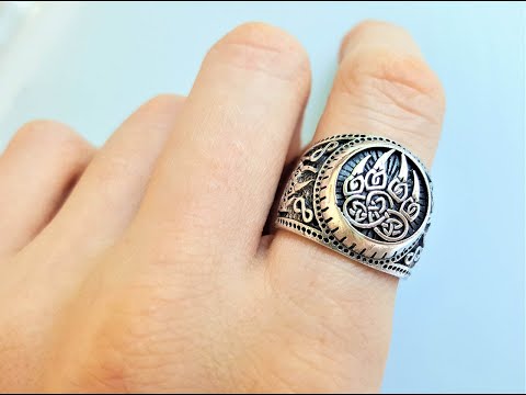 Bear Paw Claw Ring Sacred Symbol Talisman Amulet STERLING SILVER 925