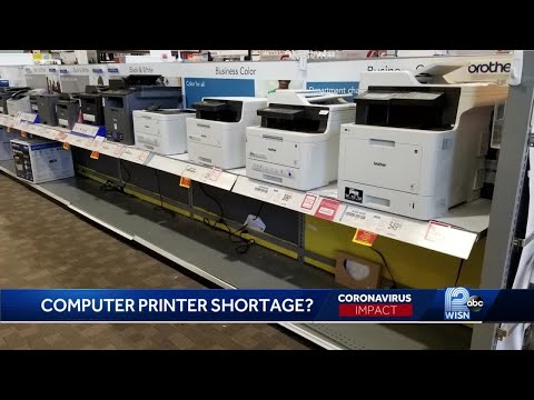 Demand for computer printers skyrockets as supply...