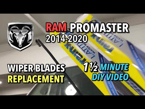 RAM ProMaster Van - Windshield Wiper Replacement - 2014-2020