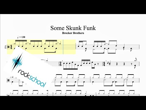 Some Skunk Funk Rockschool Grade 8 Drums