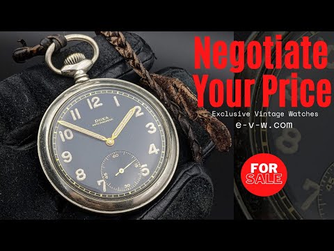 Vintage Packet Watch Doxa Anti-Magnetic Military WWII / 18-1/2 CAL '1'  For Sale