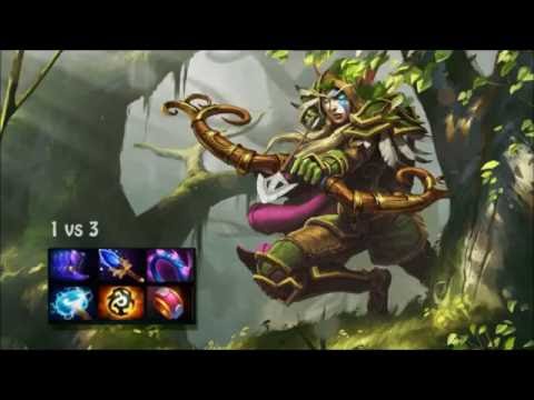 Dota 2  Windranger Strategy (Windrunner) item build 1 vs 3
