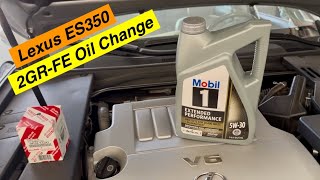 Lexus ES350 Oil Change || Detailed DIY || 2GR-FE