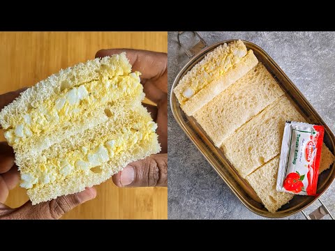 Egg Sandwiches | Easy Sandwich recipe | Tiffin Box recipe | How to make sandwich for kids