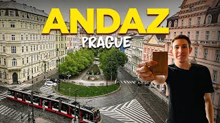 I Didn’t Expect THIS View From My Hotel Room! Full Tour of Andaz Prague, Czech R