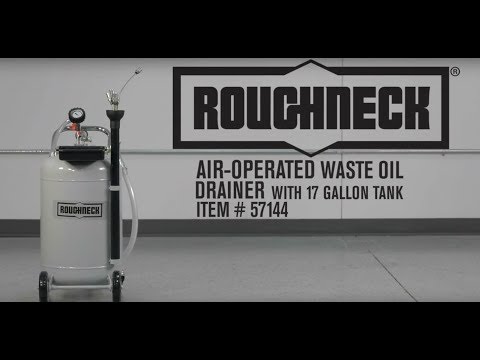 Roughneck Air-Operated Waste Oil Changer  17-Gallon Tank