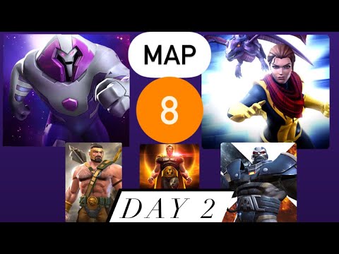 AQ MAP 8: DAY 2 - Feb 2022 - Paths 3-3-3 + Minibosses | Marvel Contest of Champions