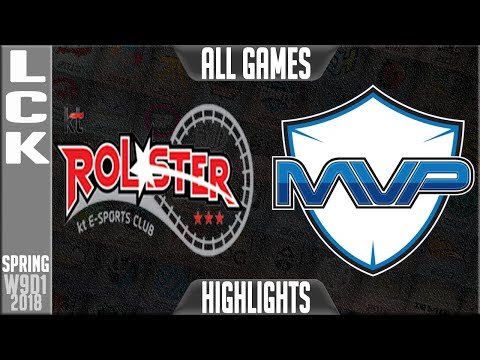 KT vs MVP Highlights ALL GAMES | LCK Week 9 Spring 2018 W9D1 | KT Rolster vs MVP