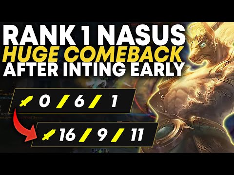 Biggest Int of my life turns into GIGA-COMEBACK Rank 1 Nasus | Carnarius | League of Legends