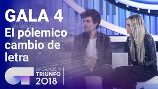 Miki, María,  Ana Torroja y el cambio de letra de 'Quédate en Madrid'  | Gala 4 | OT 2018