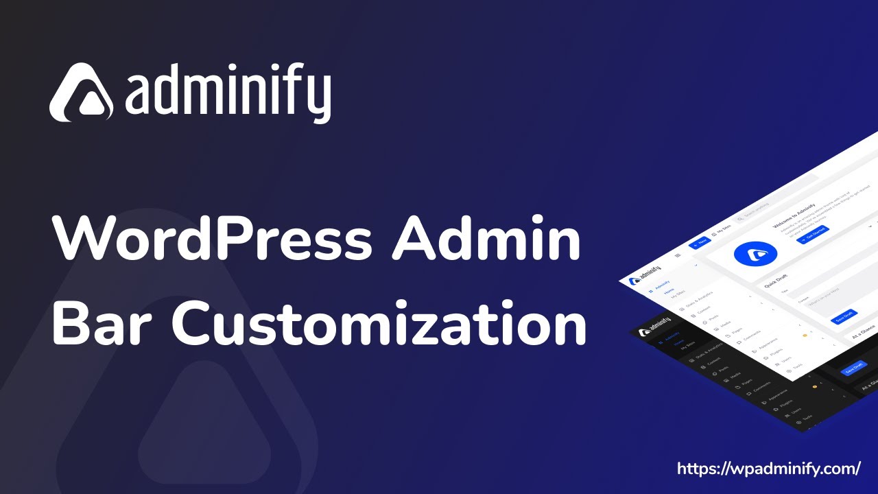 WordPress Dashboard Admin Bar Customization