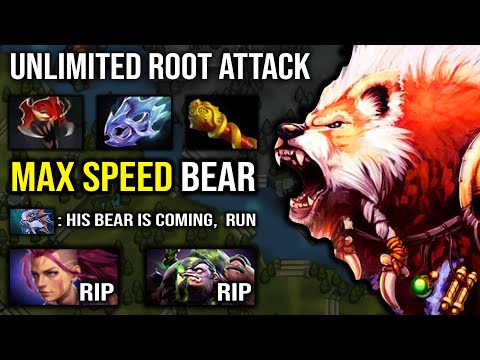 WORLD DESTROYER!!! 100% Max Speed Infinite Root Lone Druid with Godlike & Zero Death DotA 2