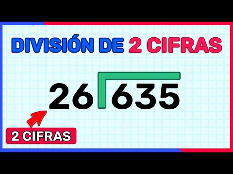 DIVISIÓN DE 2 CIFRAS - APRENDE A DIVIDIR POR DOS CIFRAS (Muy Fácil)