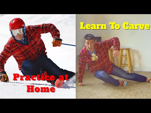 The movements of a high edge angle ski turn